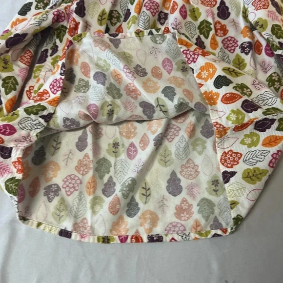 Gymboree - LIKE NEW long sleeve corduroy shirt dress w/ leaf pattern. Size 4T - Picture 4 of 6